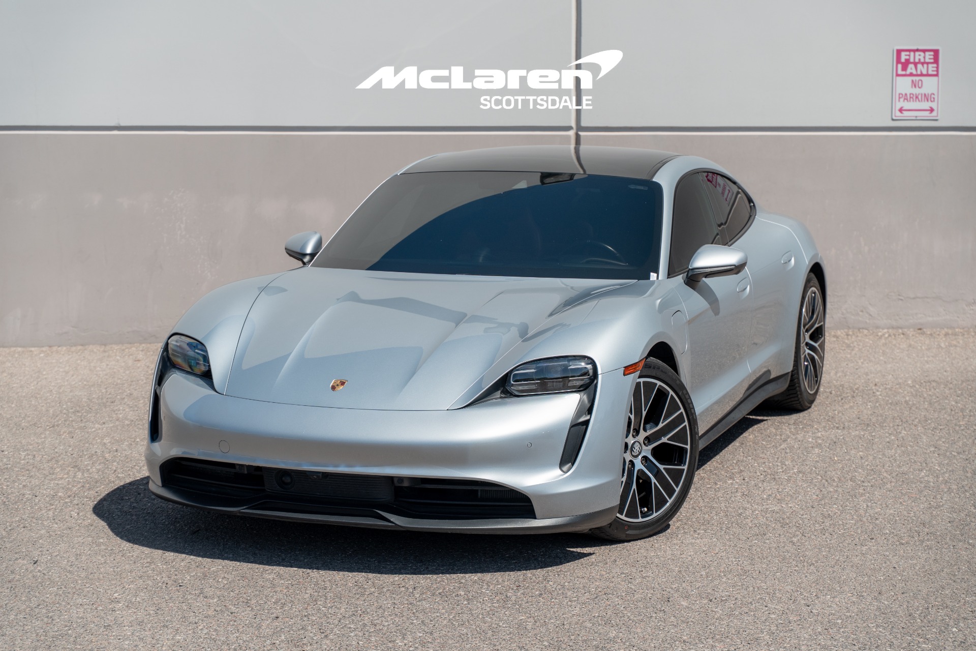 Silver 2022 Porsche Taycan Sedan Rear-Wheel Drive 2-Speed Automatic